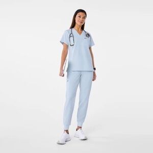 Figs Light Blue Scrub Set